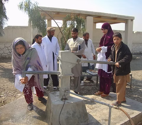 Clean water and sanitation work in rural Afghanistan